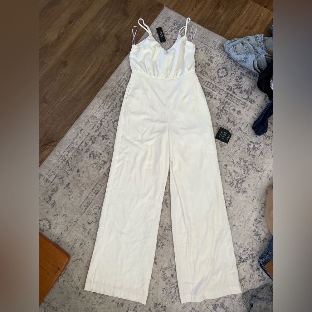 Lulu's Ivory Jumpsuit